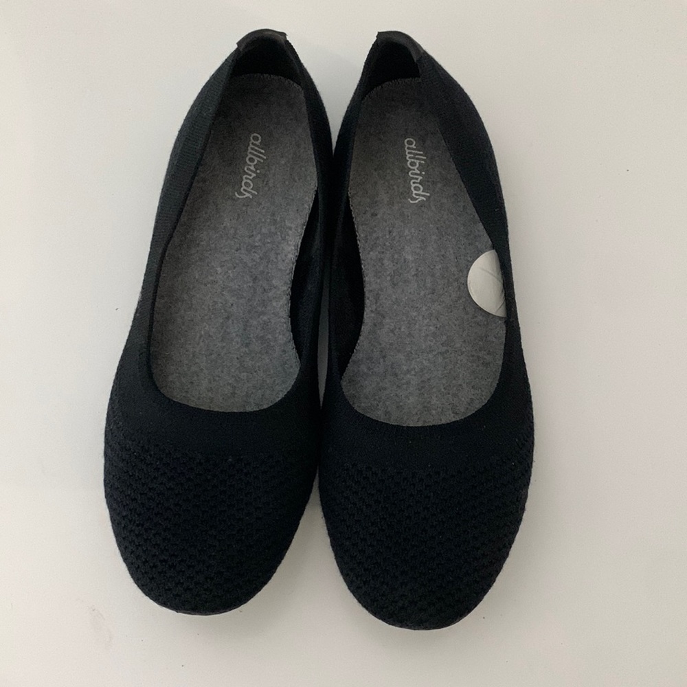 Black allbirds flats, size 9, excellent used condition, worn one time